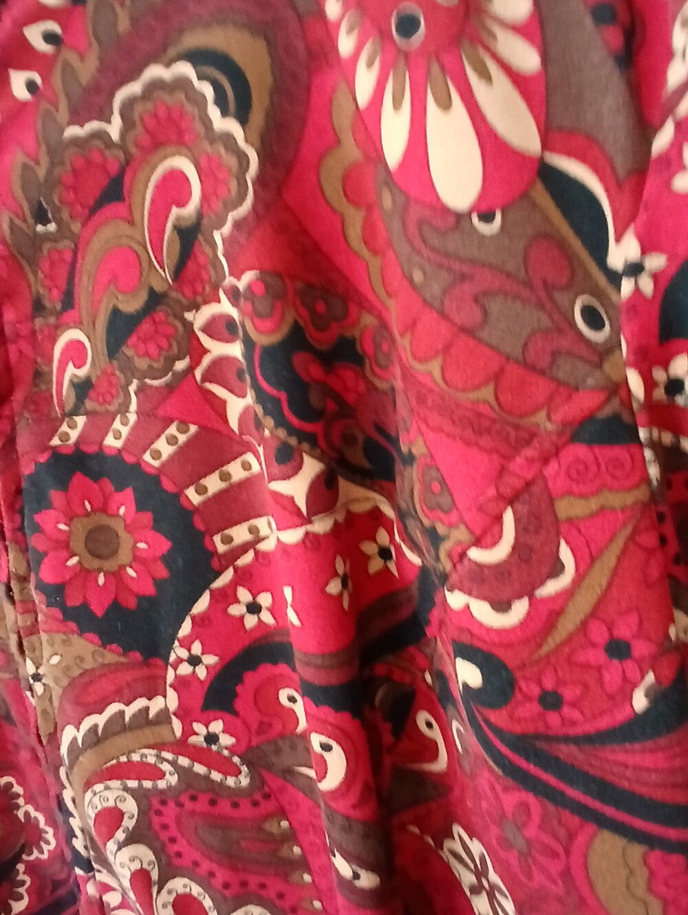 Notations Paisley Artsy Zip-up Shirt Womens 2X Office Casual Church - Picture 6 of 7
